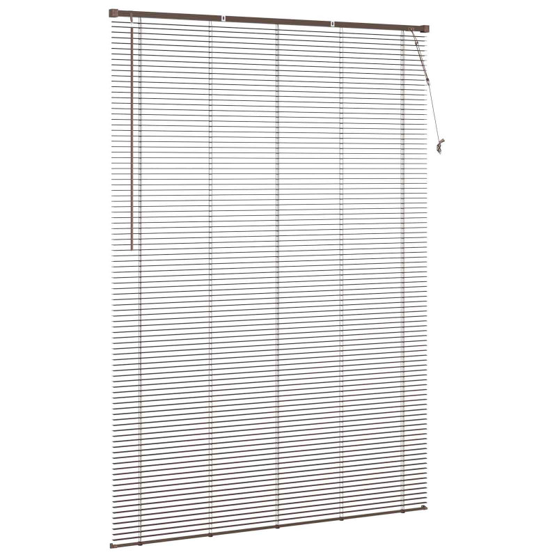 Żaluzja wenecka Ciemnobrązowy ze wzorem 213 x 150 cm PVC
