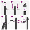 Słupek ogrodzeniowy. 13 pcs Szary Stal