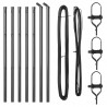 Słupek ogrodzeniowy. 7 pcs Szary Stal