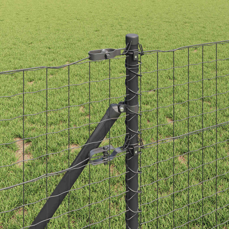 Słupek ogrodzeniowy. 13 pcs Szary Stal