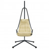 Wiszące krzesło jajo Beżowy 94 x 107 x 196,5 cm Stal