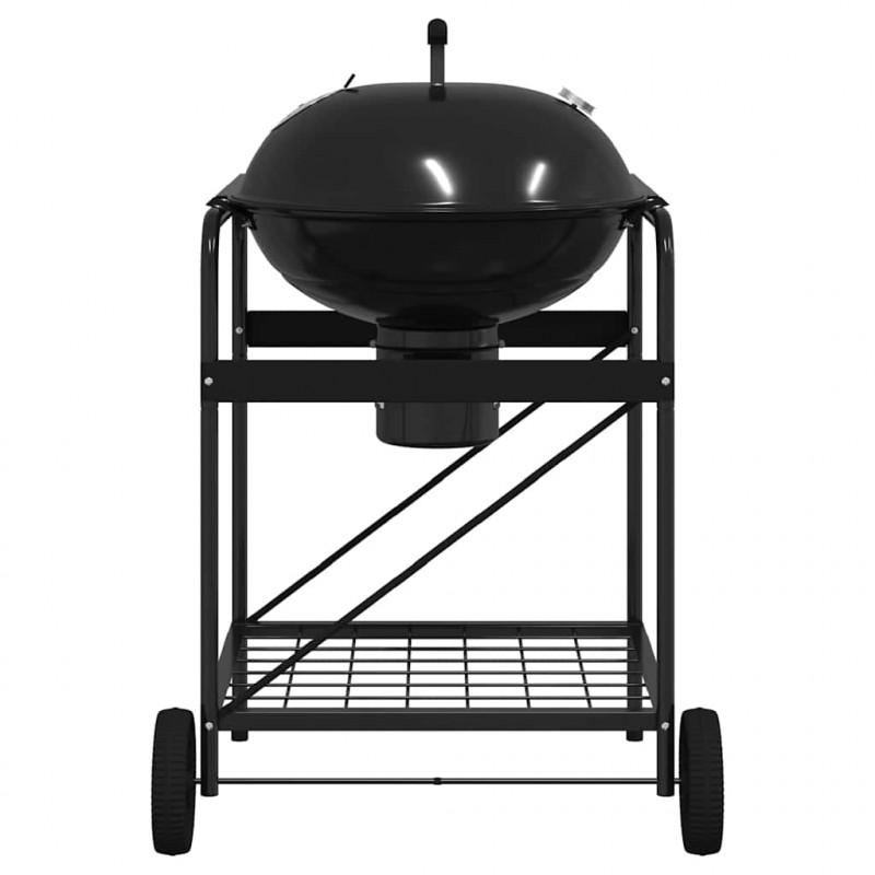Grill na świeżym powietrzu Czarny 91 x 71 x 107 cm Metal