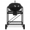 Grill na świeżym powietrzu Czarny 91 x 71 x 107 cm Metal
