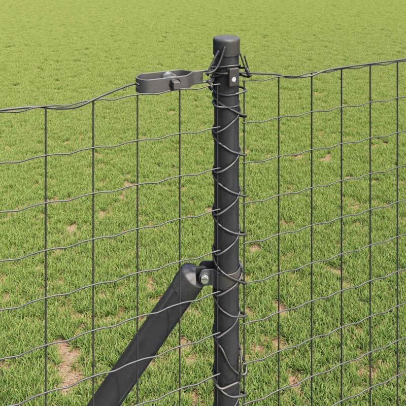 Słupek ogrodzeniowy. 13 pcs Szary Stal