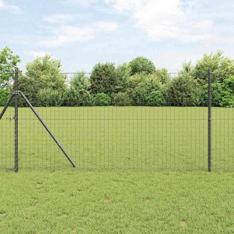 Słupek ogrodzeniowy. 7 pcs Szary Stal