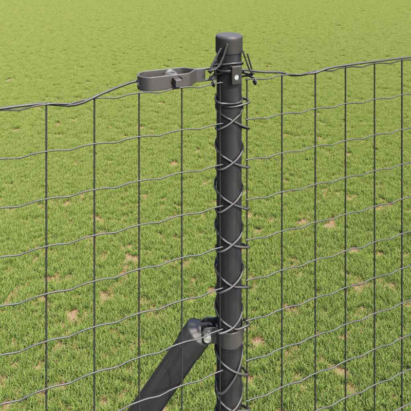 Słupek ogrodzeniowy. 7 pcs Szary Stal