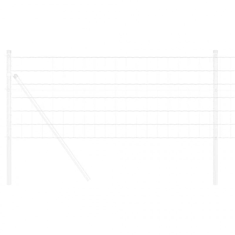 Ogrodzenie Euro 0,8 x 10 m Żelazo pokryte PVC