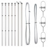 Słupek ogrodzeniowy. 7 pcs Srebrny Stal