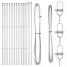 Słupek ogrodzeniowy. 13 pcs Srebrny Stal