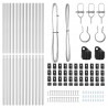 Słupek ogrodzeniowy. 13 pcs Srebrny Stal