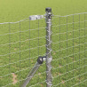 Słupek ogrodzeniowy. 7 pcs Srebrny Stal
