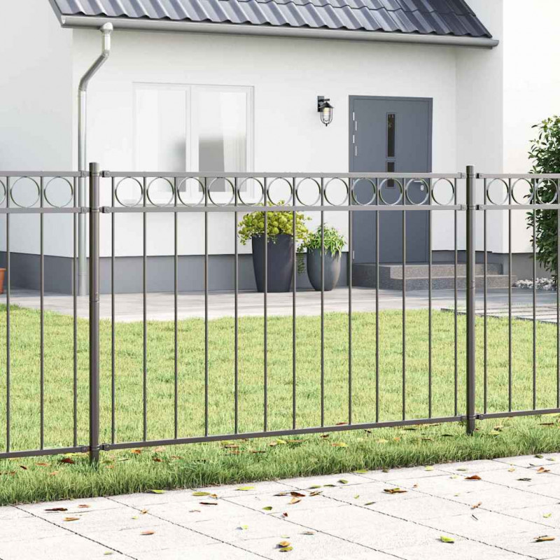 Element ogrodzenia Assen Szary 170 x 150 cm Stal