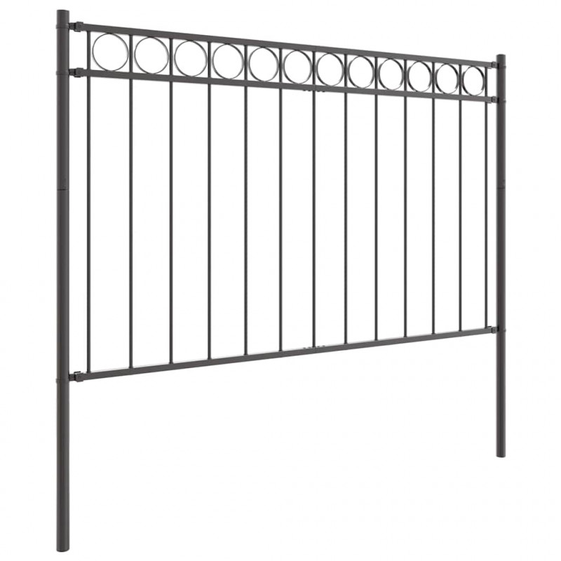 Element ogrodzenia Assen Szary 170 x 150 cm Stal