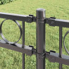 Element ogrodzenia Assen Szary 170 x 170 cm Stal