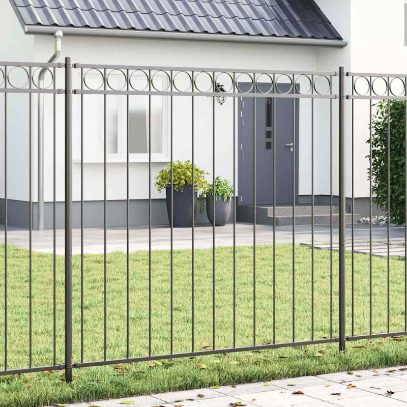 Element ogrodzenia Assen Szary 170 x 200 cm Stal