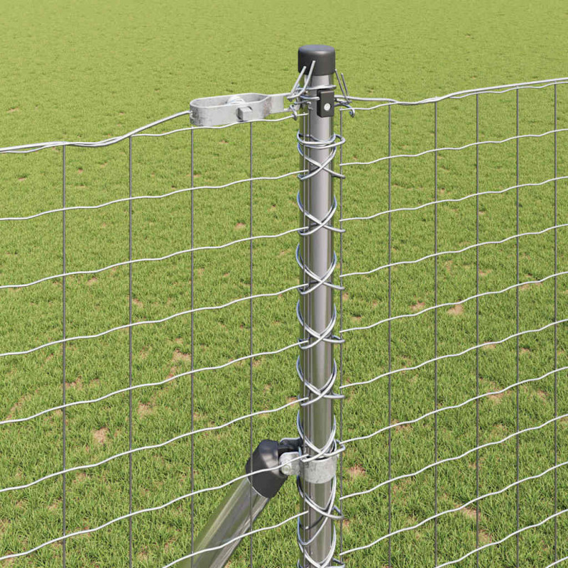 Słupek ogrodzeniowy. 7 pcs Srebrny Stal