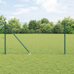 Słupek ogrodzeniowy. 13 pcs Zielony Stal