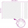 Ogrodzenie łańcuchowe Srebrny 25 x 0,4 m Stal galwanizowana