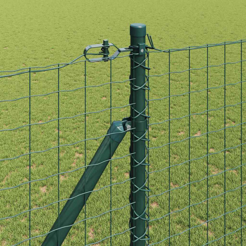 Słupek ogrodzeniowy. 13 pcs Zielony Stal