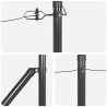 Słupek ogrodzeniowy. 7 pcs Szary Stal