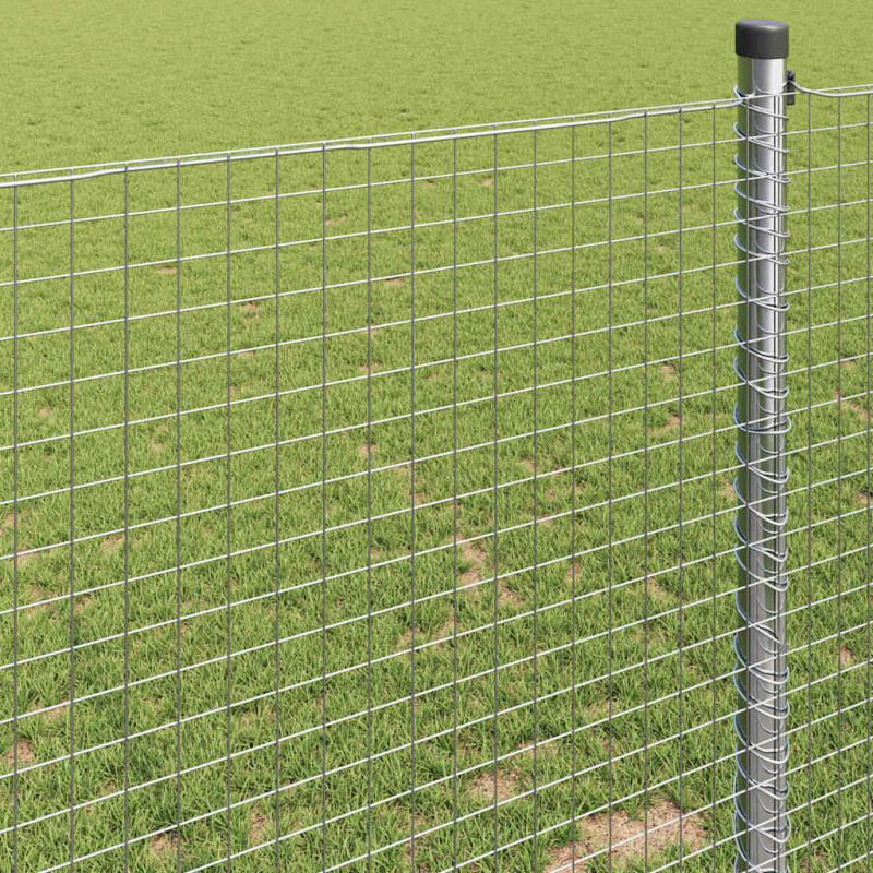 Spawana siatka ogrodzeniowa Srebrny 0.4 x 10 m