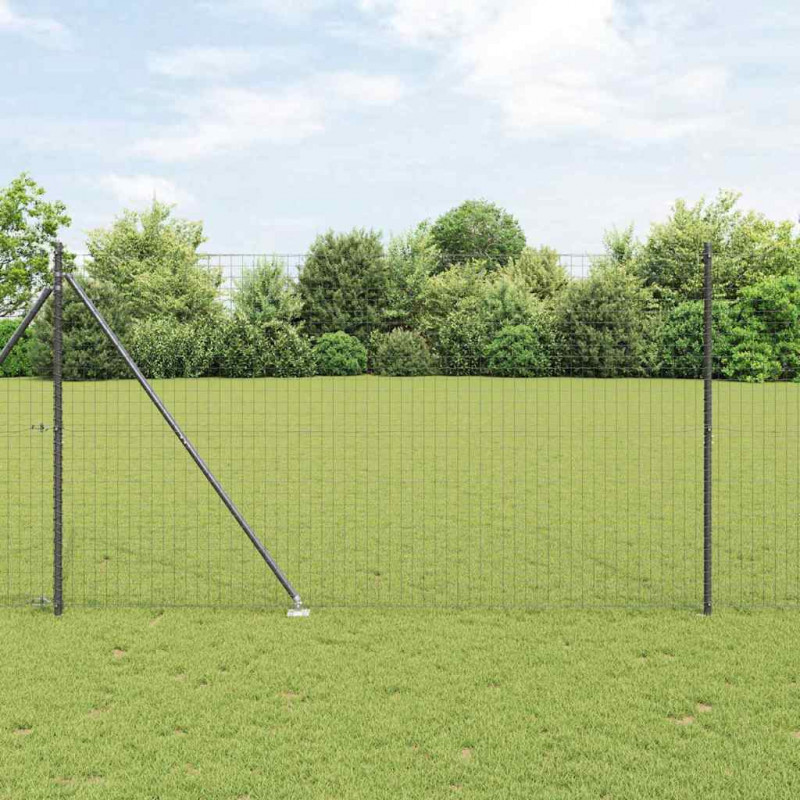 Słupek ogrodzeniowy. 13 pcs Szary Stal