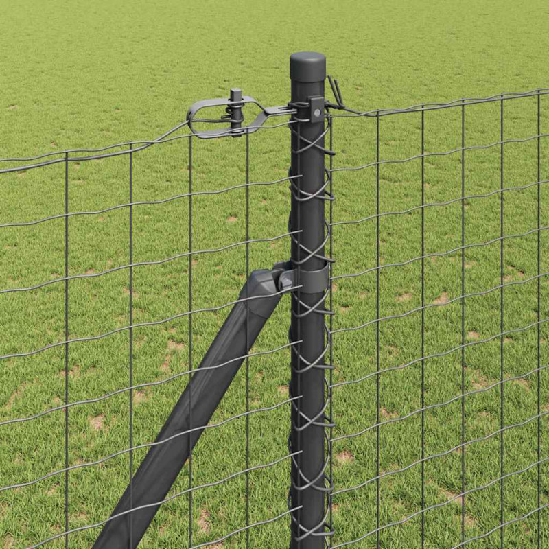 Słupek ogrodzeniowy. 13 pcs Szary Stal