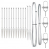 Słupek ogrodzeniowy. 13 pcs Srebrny Stal