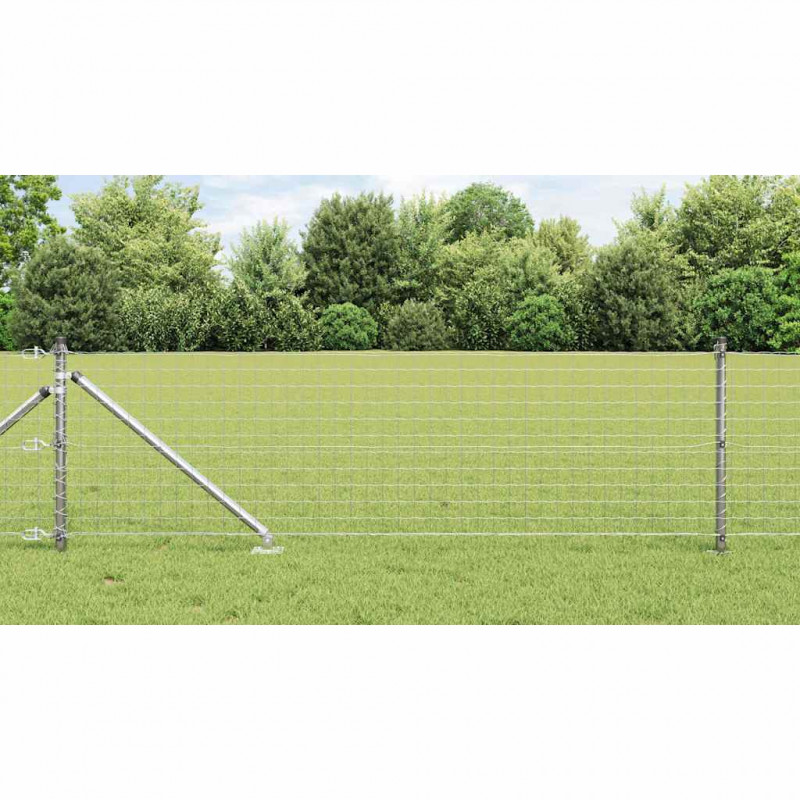 Słupek ogrodzeniowy. 7 pcs Srebrny Stal