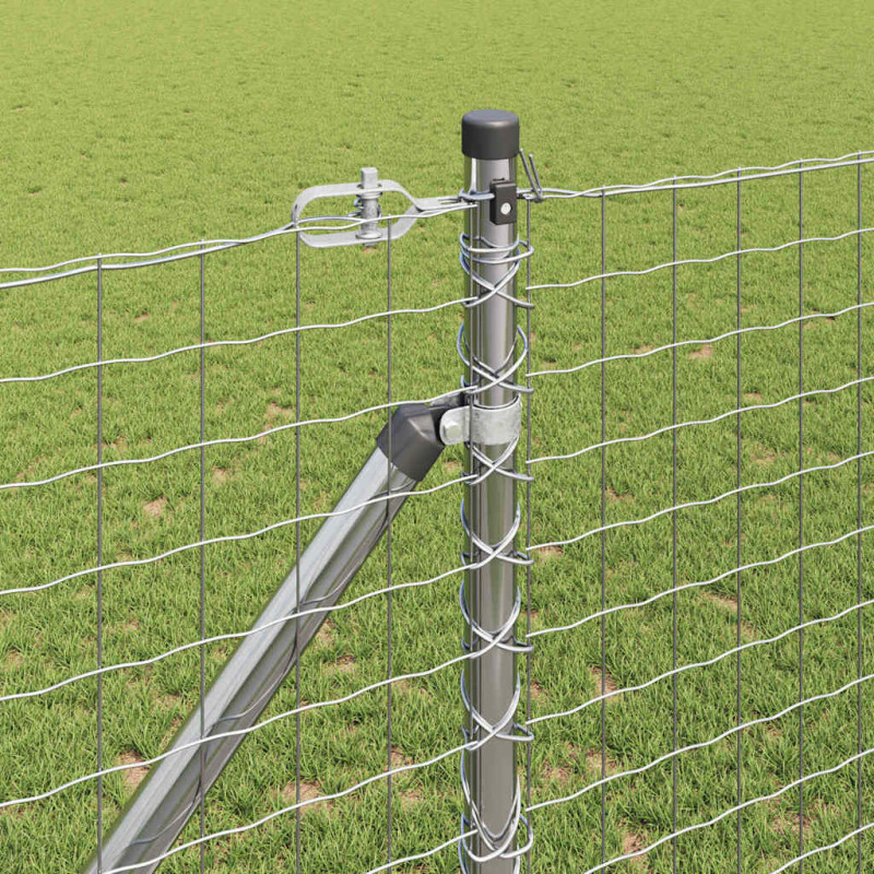 Słupek ogrodzeniowy. 13 pcs Srebrny Stal
