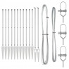 Słupek ogrodzeniowy. 13 pcs Srebrny Stal