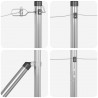 Słupek ogrodzeniowy. 13 pcs Srebrny Stal