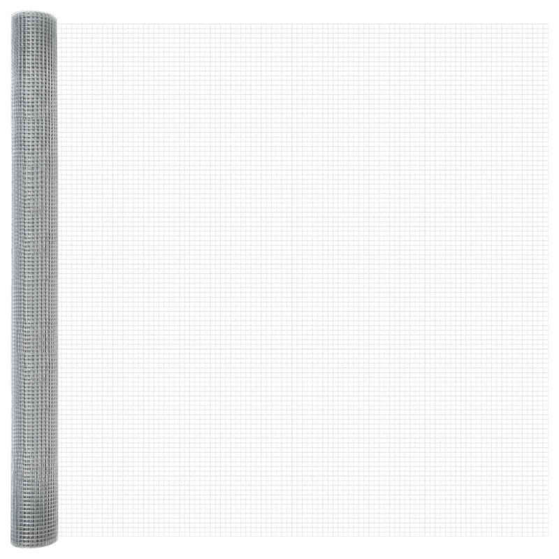 Spawana siatka ogrodzeniowa Srebrny 1.6 x 10 m