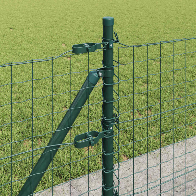 Słupek ogrodzeniowy. 13 pcs Zielony Stal