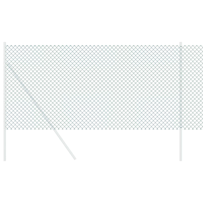 Ogrodzenie łańcuchowe Zielony 25 x 0,4 m Stal