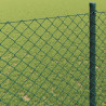 Ogrodzenie łańcuchowe Zielony 25 x 0,4 m Stal