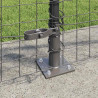 Słupek ogrodzeniowy. 7 pcs Szary Stal