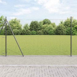 Słupek ogrodzeniowy. 13 pcs Szary Stal