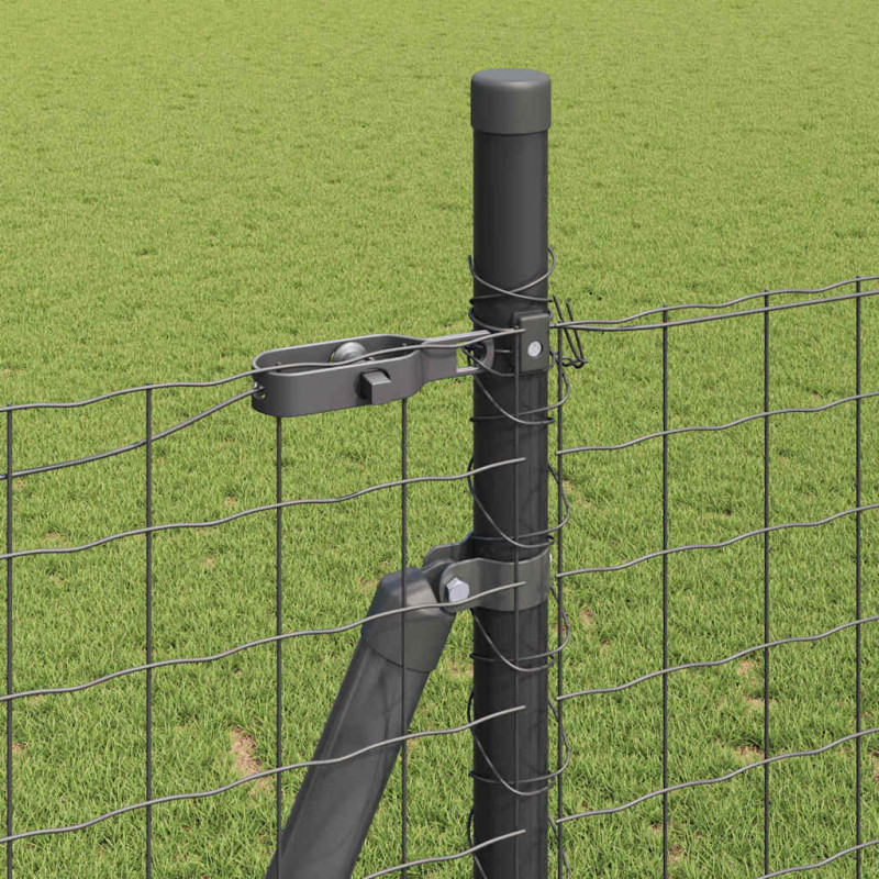 Słupek ogrodzeniowy. 13 pcs Szary Stal
