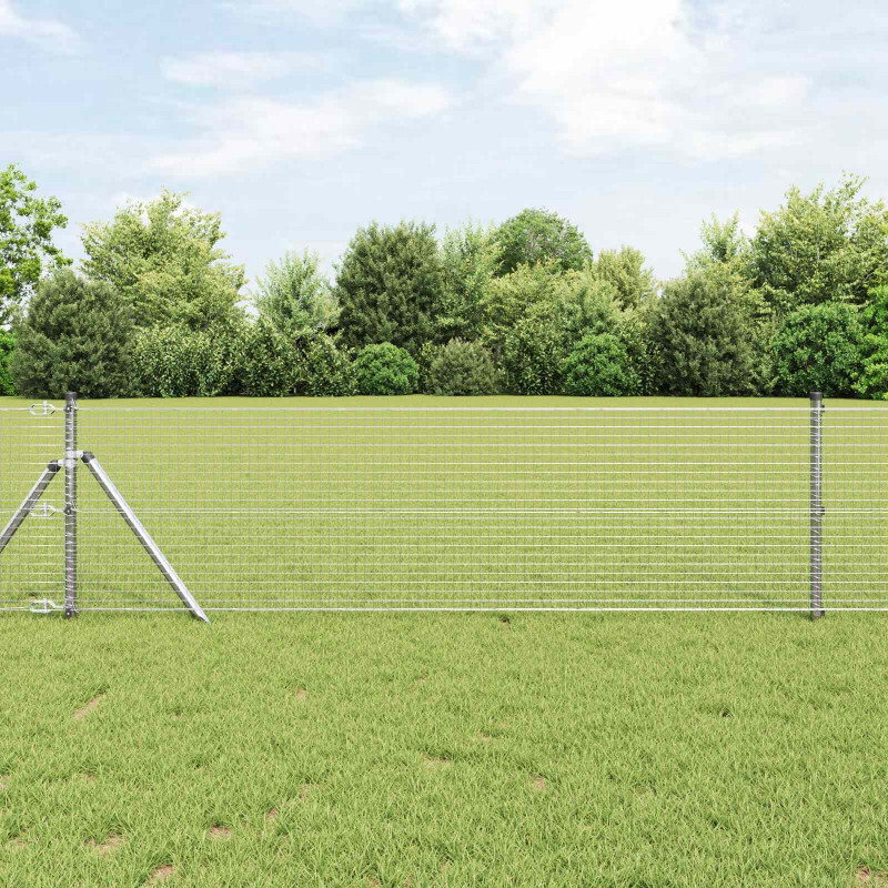 Spawana siatka ogrodzeniowa Srebrny 0.4 x 50 m