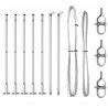 Słupek ogrodzeniowy. 7 pcs Srebrny Stal