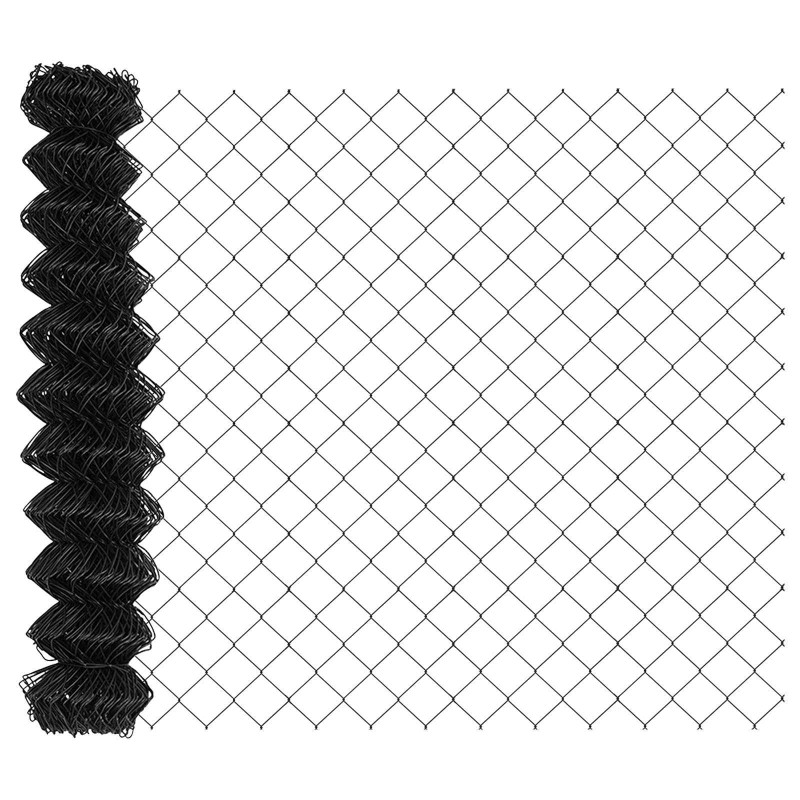 Ogrodzenie łańcuchowe Szary 10 x 1,4 m Stal