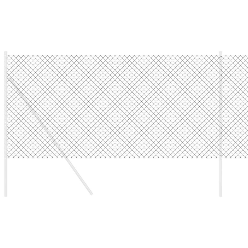Ogrodzenie łańcuchowe Szary 10 x 1,4 m Stal