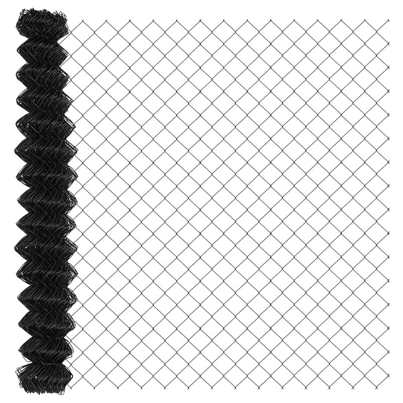 Ogrodzenie łańcuchowe Szary 10 x 1,5 m Stal