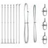 Słupek ogrodzeniowy. 7 pcs Srebrny Stal
