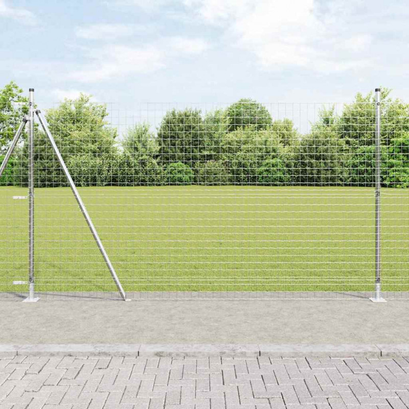 Słupek ogrodzeniowy. 7 pcs Srebrny Stal