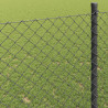 Ogrodzenie łańcuchowe Szary 25 x 1 m Stal