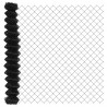 Ogrodzenie łańcuchowe Szary 25 x 1,6 m Stal