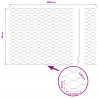 Ogrodzenie heksagonalne Zielony 0,4 x 10 m PVC