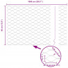 Ogrodzenie heksagonalne Zielony 0,4 x 10 m PVC